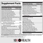 10X Health Optimize Men's Methylated Multivitamin - 90 Capsules, 34-in-1 Formula with 800 mcg Vitamin B12, 5-MTHF, NAC and Methylated B Complex