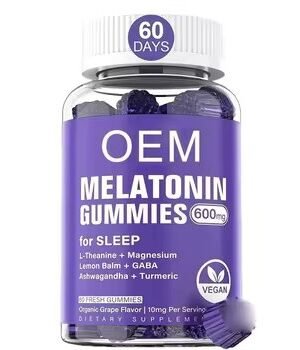 Grape-flavored Melatonin Gummies