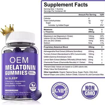 Grape-flavored Melatonin Gummies