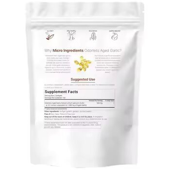 Odorless Aged Garlic Extract Softgels