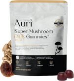 Auri Nutrition Super Mushroom Daily Gummies — All-in-One Functional Gummies with a 12-Mushroom Blend, Including Lion’s Mane, Reishi, Chaga and Cordyceps