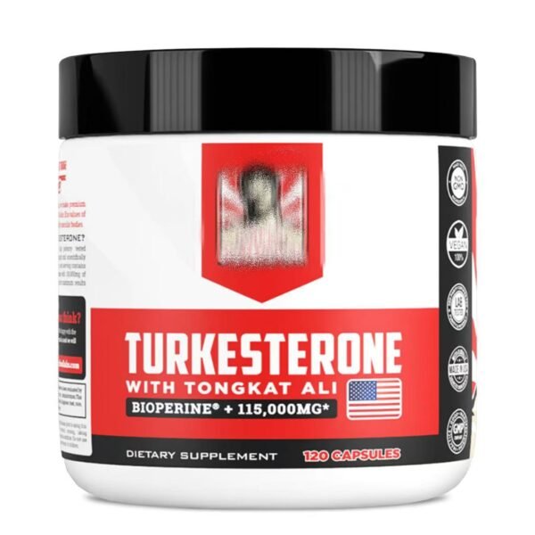 Turkesterone with Tongkat Ali Supplement, 120 Capsules