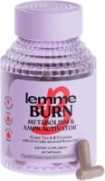 Lemme Burn - Metabolism & Abdominal Fat Burner + AMPK Activator Supplement for Men & Women, with Clinically Studied Actiponin, Green Tea Extract, Vitamin B6 & B12 - Gluten Free, 60 Capsules