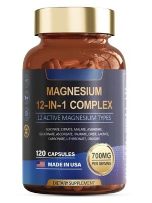 Magnesium Glycinate Capsules – High Absorption, Vegan, Non-GMO