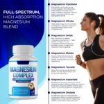 Magnesium Complex Supplement 8 Elements 1000 mg – Magnesium Glycinate, Citrate, Malate, Taurate, Chelated for Enhanced Absorption | Supports Bone, Muscle, Recovery & Energy | Vegan, Non-GMO, 90 Capsules