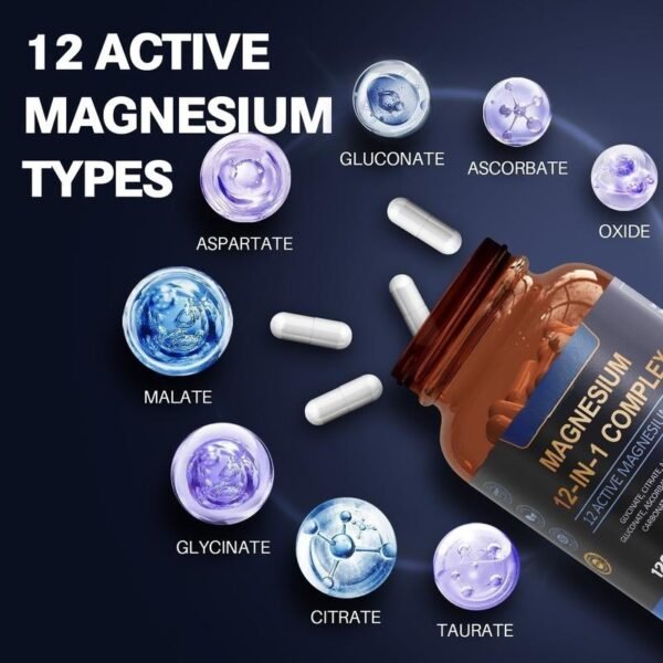 Magnesium Glycinate Capsules – High Absorption, Vegan, Non-GMO