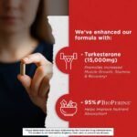 Turkesterone with Tongkat Ali Supplement, 120 Capsules