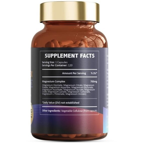 Magnesium Glycinate Capsules – High Absorption, Vegan, Non-GMO
