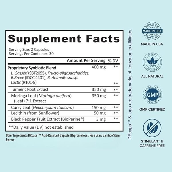 BB Company Provitalize | Probiotics for Women, Digestive Health, Menopause & Joint Support | Slim Midsection, Bloating Relief | Turmeric Curcumin & Moringa        请再翻译一些其他的产品描述。 你是如何学习翻译的？ 你还可以做些什么？