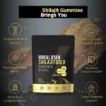 VivoNu Himalayan Shilajit, Ashwagandha Gummies & Gokshura | 85+ Trace Minerals & Fulvic Acid | Organic Micronutrient Supplement for Men & Women (3000mg Per Packet)